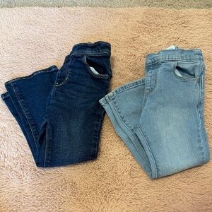 Old Navy Kids Two-Pair Stretch Jeans — Dark Blue & Light Blue